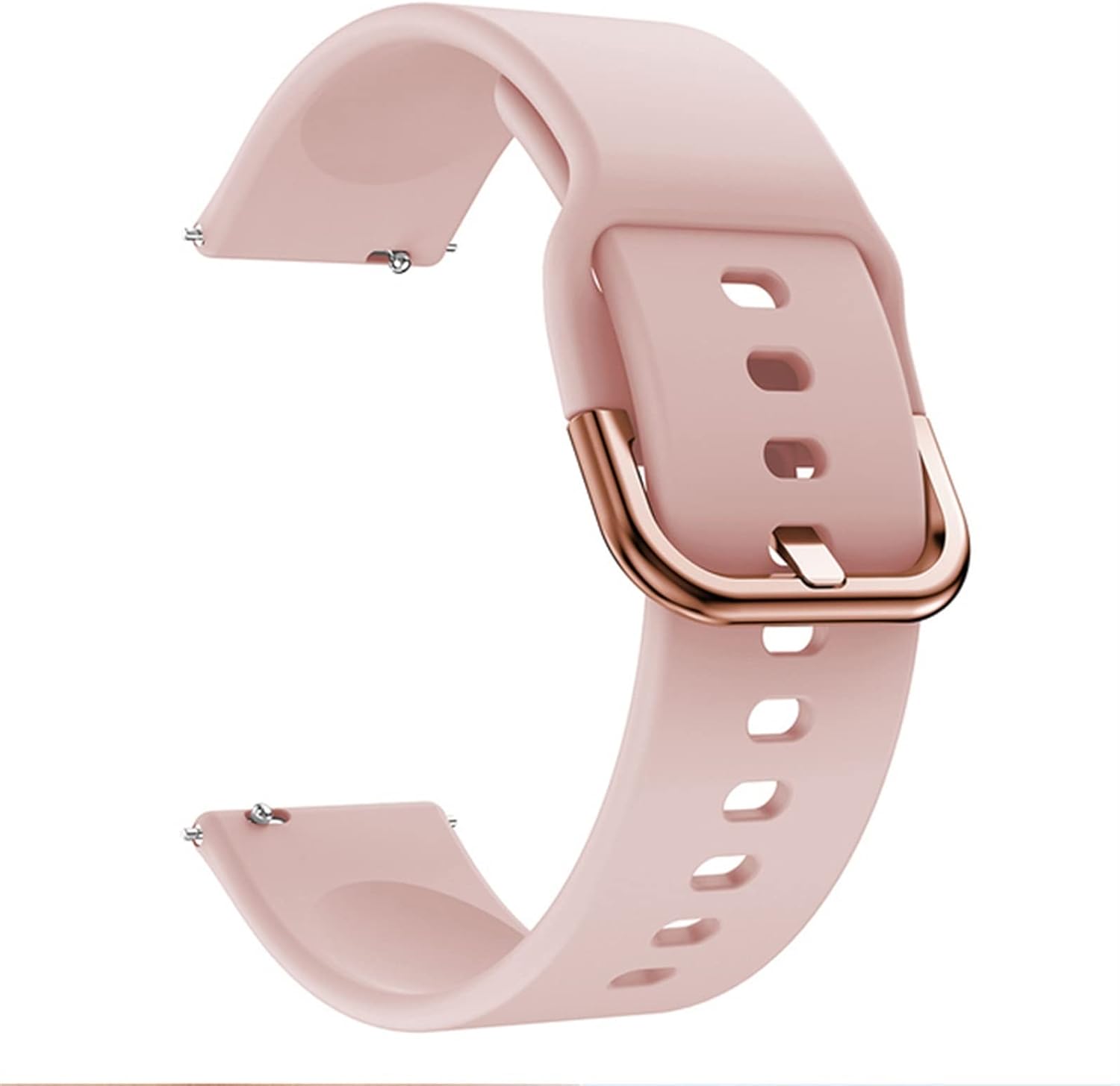 ANKANG Correa de reloj de silicona suave de 0.73 pulgadas para Xiaomi Haylou Solar ls05 pulsera original de reloj inteligente (color  rosa, tamaño