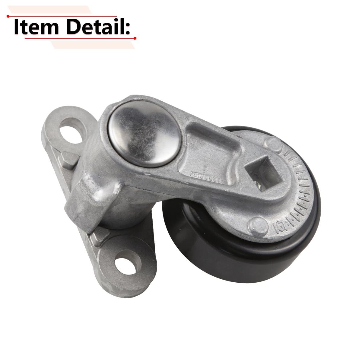 RLB-HILON Tensor de correa compatible con Chevy Silverado Buick Cadillac, para 38159 Conjunto de tensor de correa de transmisión con polea, para