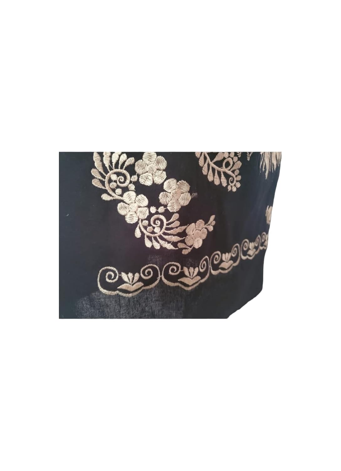 Authentic Mexican Embroidered Dress from Mexico womens vestidos bordados mexicanos huipil black colorful dress vestidos long traditional bordados