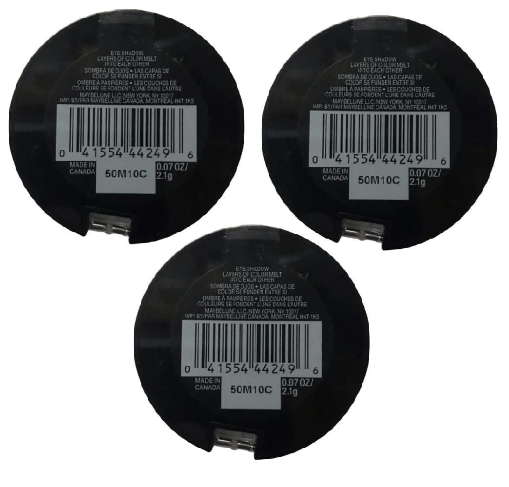 Paquete de 3 sombras de ojos fundidas color Maybelline #401 Rose Rush