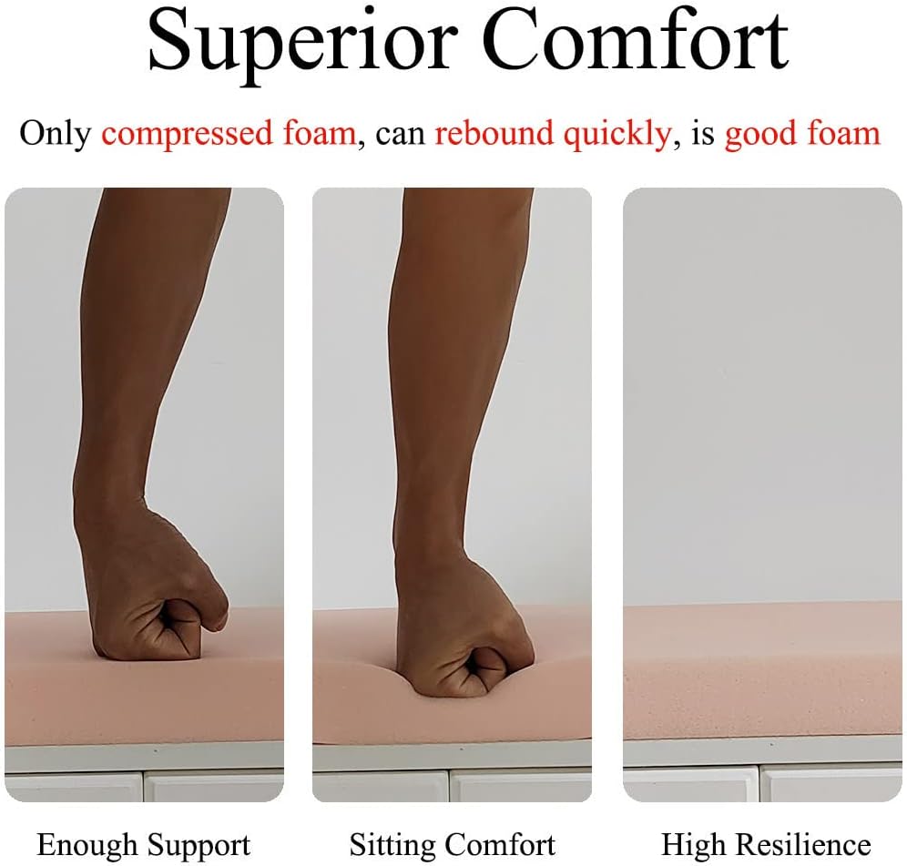 Cojín de banco de piano para almacenamiento de zapatos en interiores con lazos antideslizante para mesa de picnic para cocina, mesa de comedor