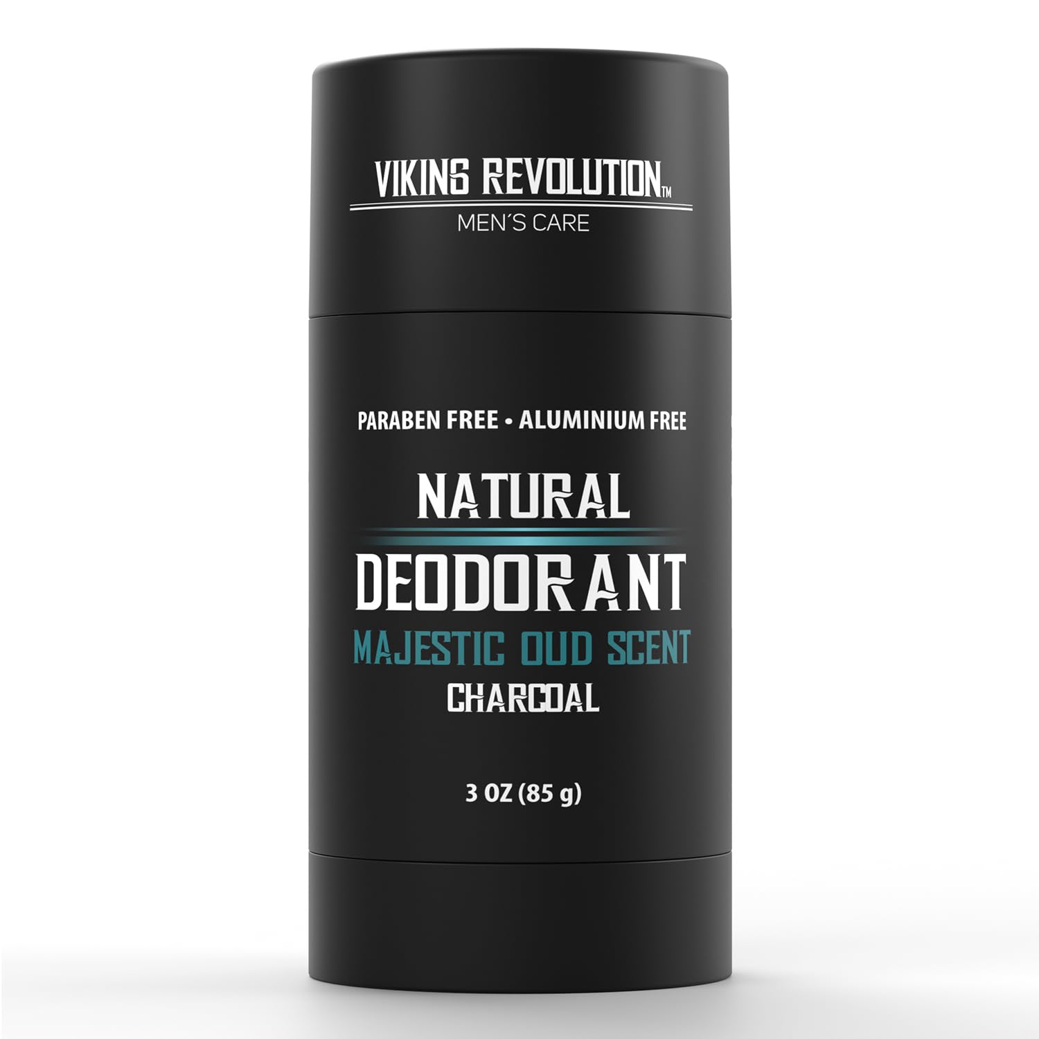 Viking Revolution Majestic Oud – Desodorante para hombres, desodorante natural para hombres, desodorante de carbón para hombres con manteca de