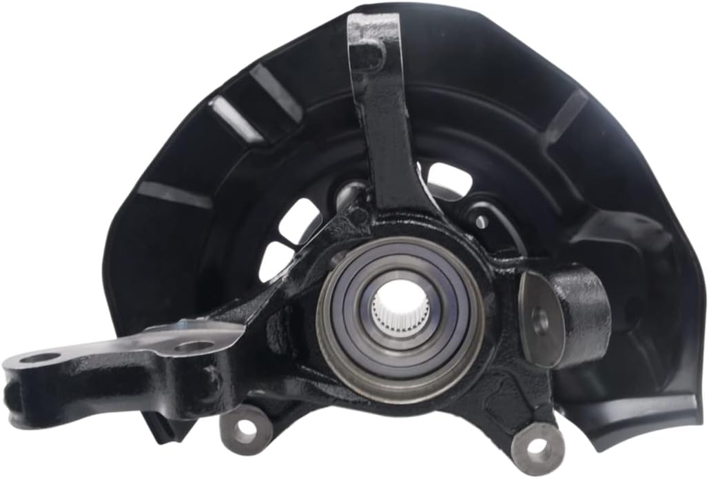 AutoShack – Conjunto de cubo de rueda y nudillo de dirección delantera, 5 lengüetas con ABS de repuesto para Toyota Camry 2.4L FWD KN100044 2007