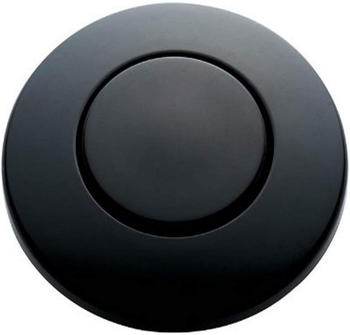 InSinkErator STC-MTBLK – Botón de interruptor para fregadero, color negro mate y tapón de fregadero STP-MTBLK para trituradores de basura, negro mate