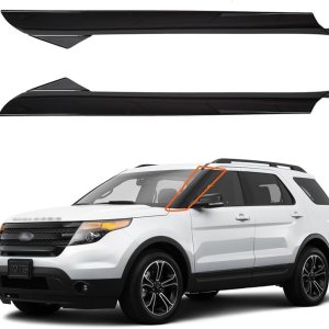 Moldura exterior para parabrisas compatible con Fo. rd Explorer Base Limited XLT 2011-2019 lado izquierdo y derecho, 2 piezas BB5Z7803144AB Moldura exterior para parabrisas compatible con Fo. rd Explorer Base Limited XLT 2011-2019 lado izquierdo y derecho, 2 piezas BB5Z7803144AB