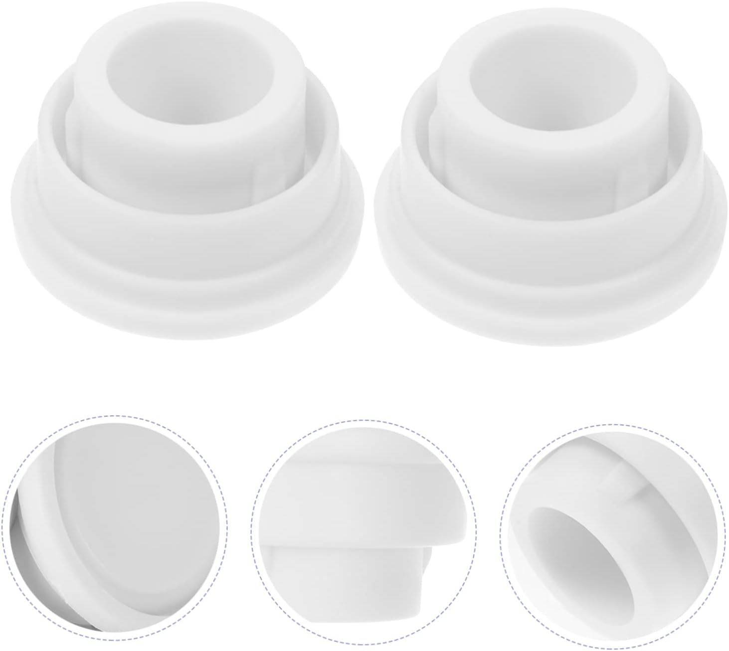 Tapón de goma para piscina, escalera mecánica, accesorios blancos, accesorios de escalera, flotador, escalera de piscina, tapones de agujero de