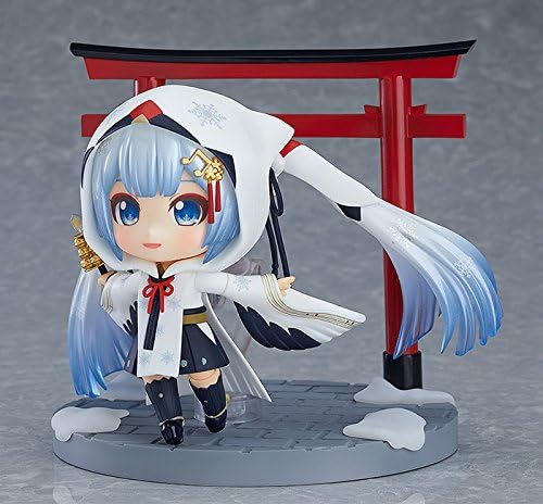 Good Smile Snow Miku (versión de la sacerdotisa de la grulla), figura de acción de Nendoroid