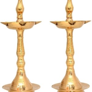 NOBILITY Lámpara de aceite de latón Diya 6 pulgadas Kerala tradicional Samai Deepak lámpara Kutthu vilakku Panchmahal Deepam para Pooja Mandir NOBILITY Lámpara de aceite de latón Diya 6 pulgadas Kerala tradicional Samai Deepak lámpara Kutthu vilakku Panchmahal Deepam para Pooja Mandir
