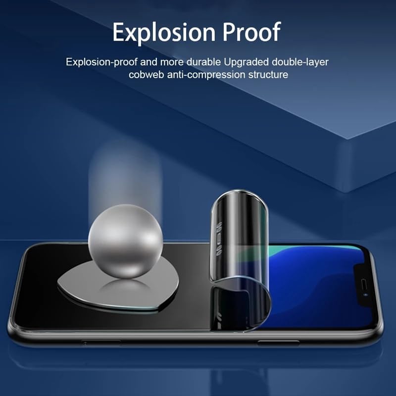 Paquete de 2 protectores de pantalla de hidrogel de privacidad para iPhone 13 ProiPhone 13  iPhone 14, película protectora de TPU flexible antiespía
