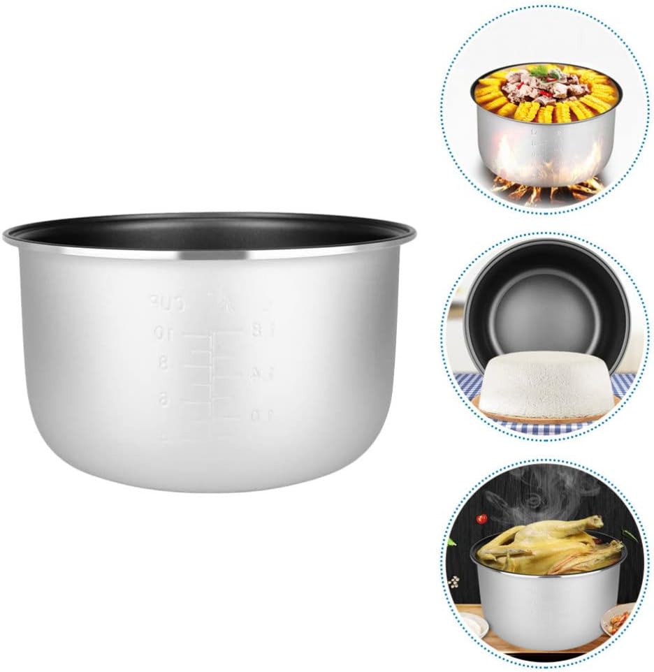 Olla de arrocera interior de repuesto para olla de cocina, revestimiento antiadherente para recipiente de cocción de arroz, tanque interior para