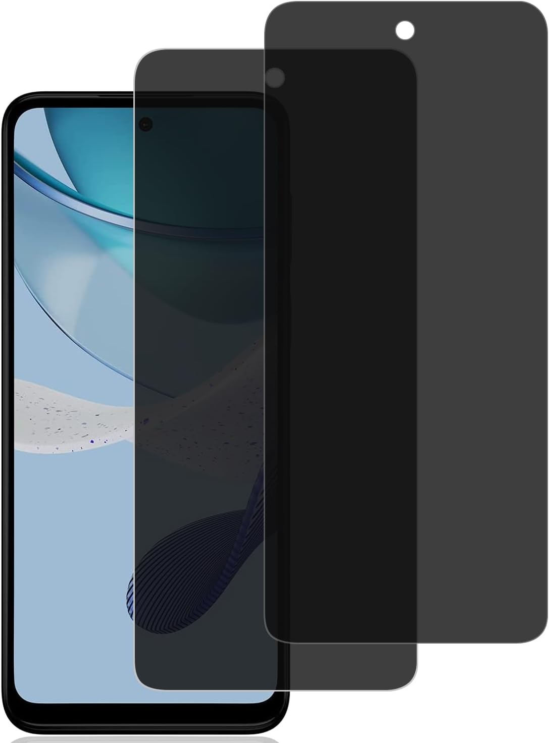 Paquete de 2 protectores de pantalla de privacidad para Moto G 5G (2023), protector de pantalla de vidrio templado antiarañazos de dureza 9H para
