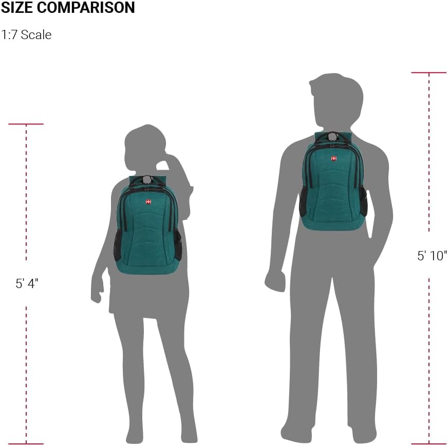 SwissGear Mochila para portátil 5668, jaspeado verde, Mochila para portátil 5668