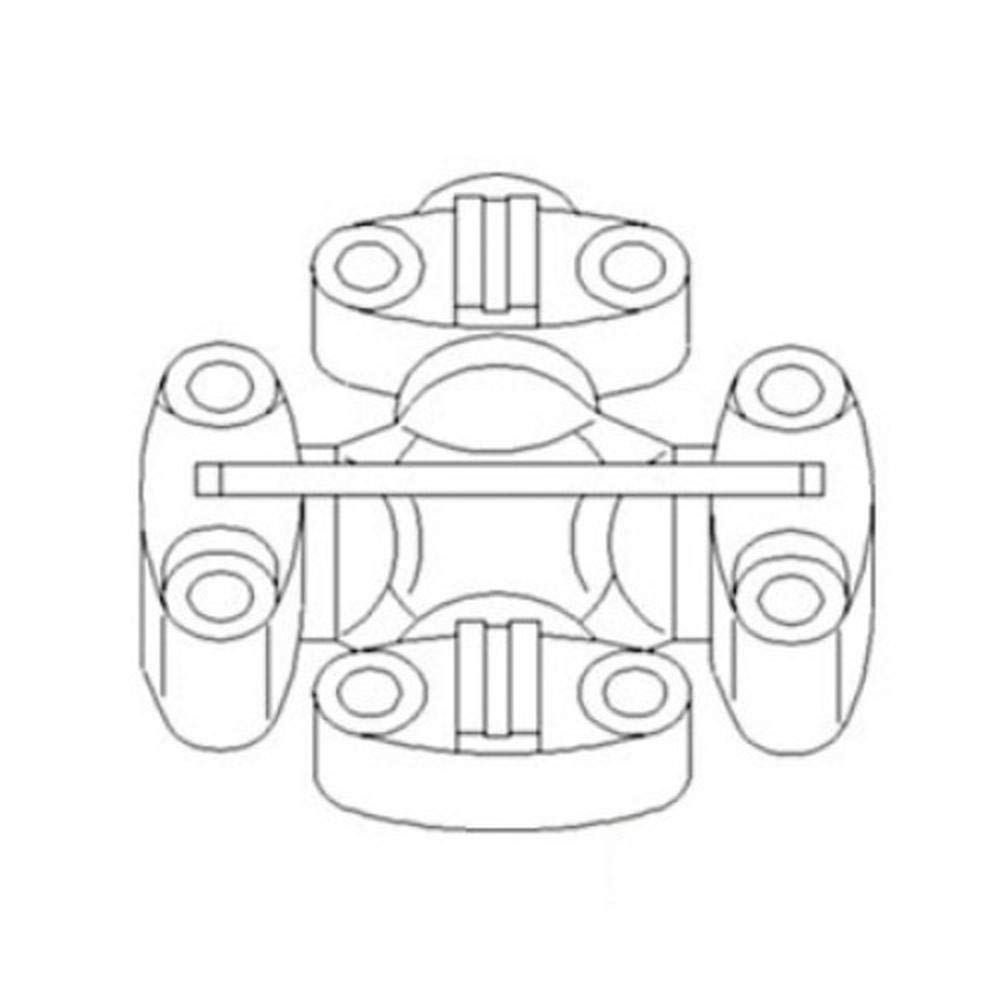 RE52347 Conjunto de rodamiento y cruz para John Deere para JD 7200 7210 7400 7410 7510