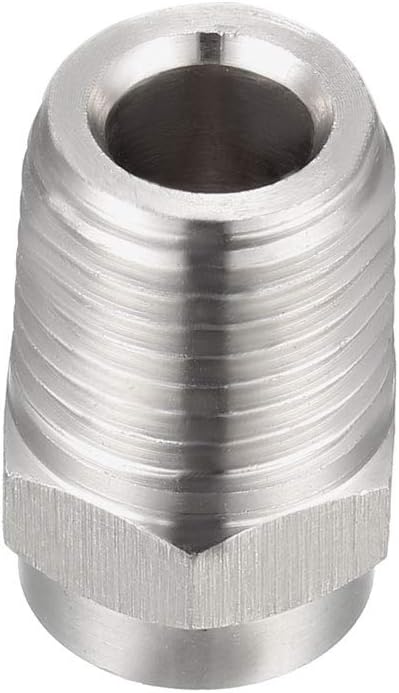 uxcell Boquilla para lavadora a presión, punta de pulverización de rosca 14NPT (0 grados, diámetro de orificio de 0.047 in)