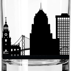 Toasted Tales – Vaso de whisky Detroit Skyline Cityscapes Regalo para la gente de Detroit City Vasos Old Fashioned Rocks Urban City Regalo para Toasted Tales – Vaso de whisky Detroit Skyline Cityscapes Regalo para la gente de Detroit City Vasos Old Fashioned Rocks Urban City Regalo para