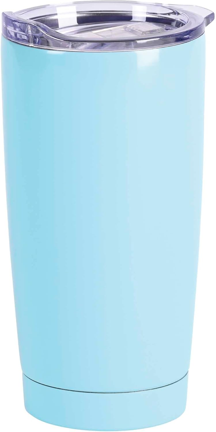 Dicksons SSTUMT-95 – Vaso de viaje de acero inoxidable con tapa, 20 onzas, color azul cielo