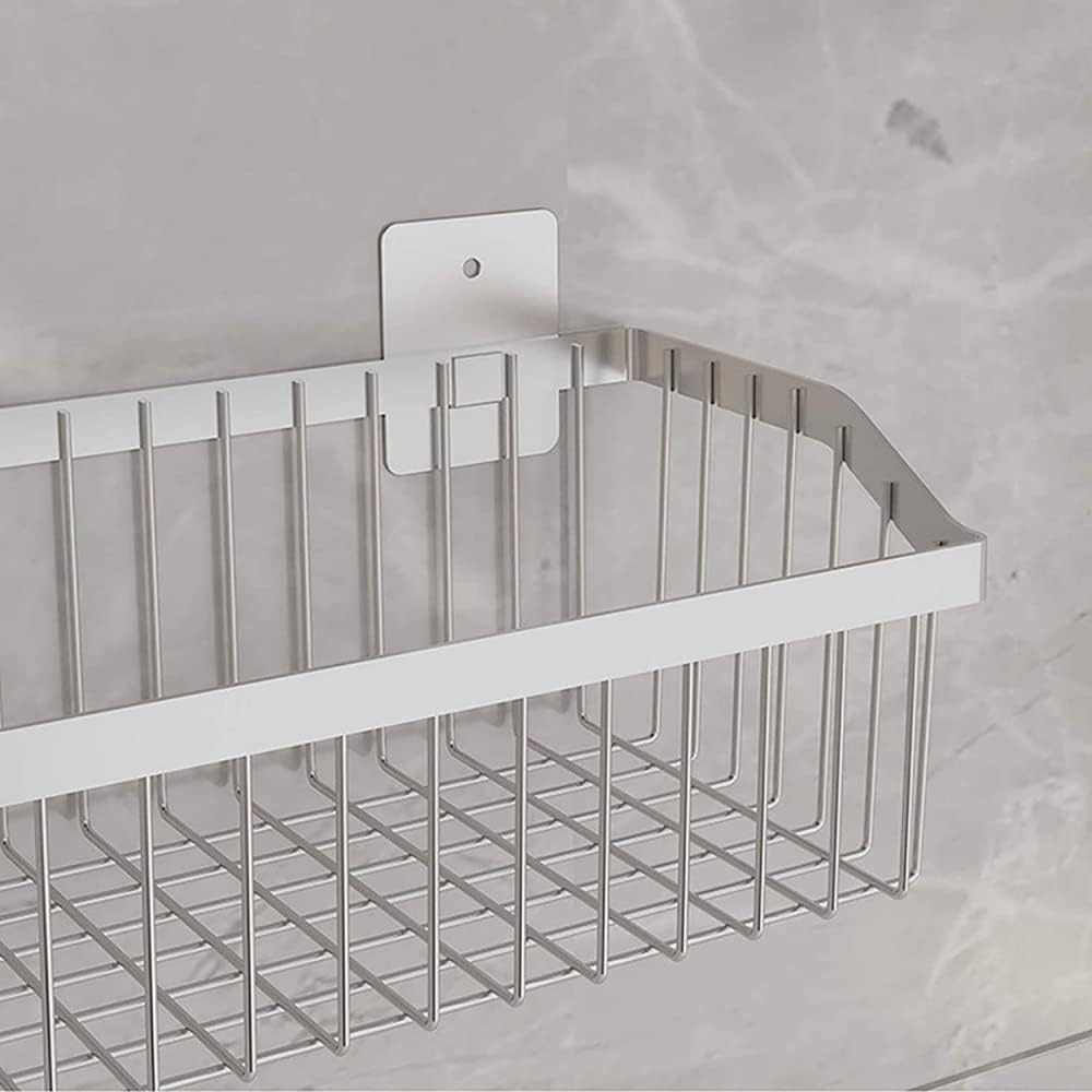 Cestas de alambre de metal de acero inoxidable montadas en la pared para organización y almacenamiento de cocina, cesta de frutas colgante,