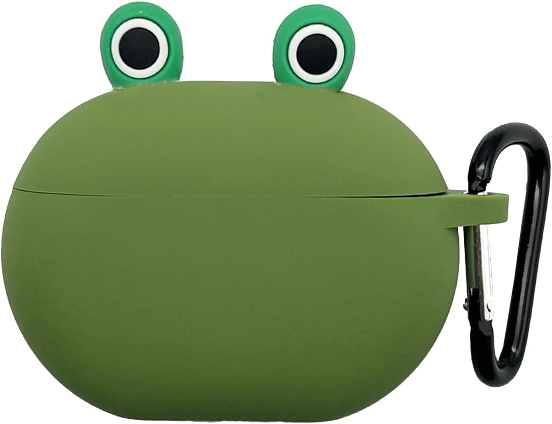 Seadream – Funda de dibujos animados compatible con Beats Studio Buds, diseño de ojo de rana 3D, diseño de animales de dibujos animados con