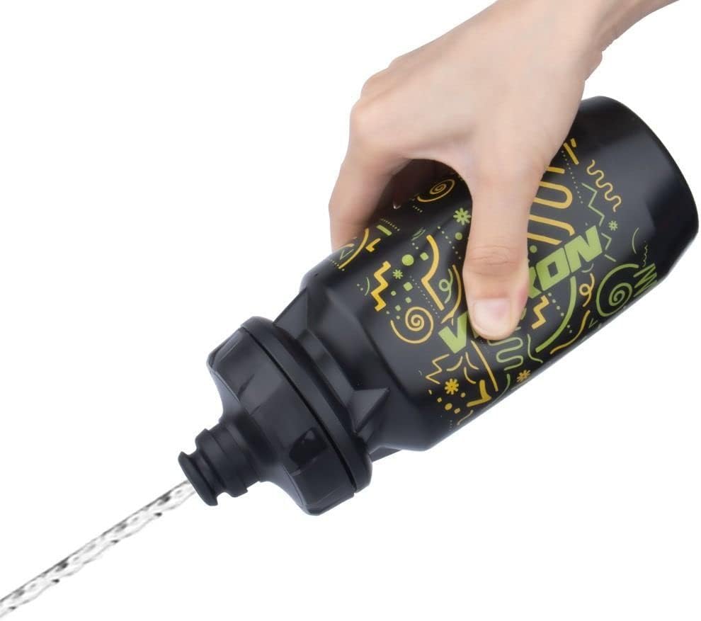 Botella de agua de bicicleta Ciclismo botella de agua antifugas, botella deportiva de bicicleta de montaña 18.6 fl oz (azul)