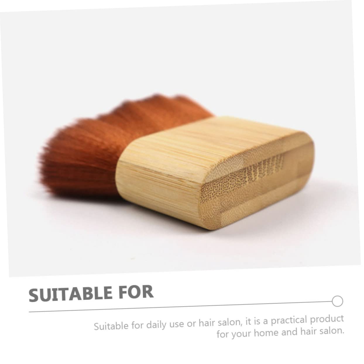 FOMIYES Cepillo de pelo para la cara, plumero de pelo suelto, plumero de cabeza, cepillo de peluquero suave, cepillo de afeitado para hombres,