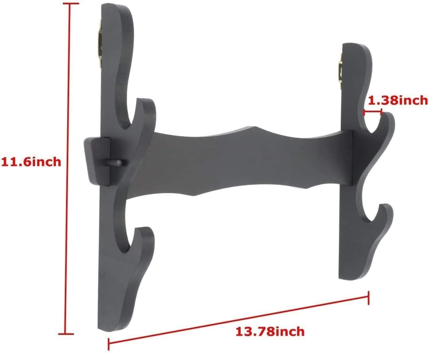 Katana Holder 2-Tier Sword Holder Wall Mount Display Stand Sword Rack Hanger for Samurai Katana Sword Stand Sword Stand