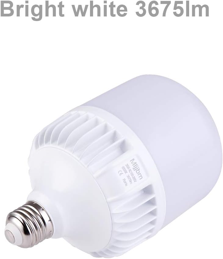 VELNEX Bombillas LED de alto vatio, equivalente a 250 W-300 W, luz blanca brillante de 35 W, 6000 K de alta intensidad, 3675 lúmenes LED comerciales