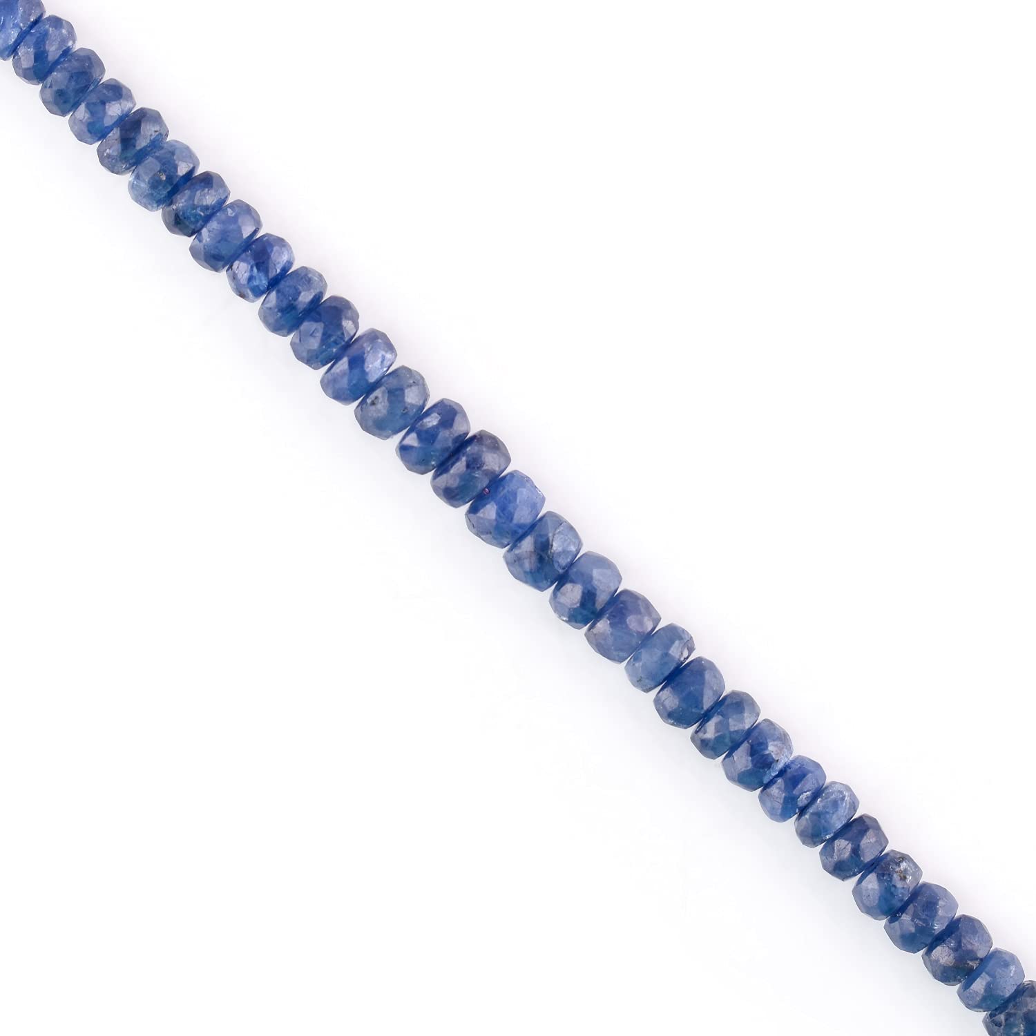 InfinityGemsArt Blue Sapphire Bracelet Handmade Authentic Beads Bracelet  Natural Gemstones Jewelry, September Birthstone, Energy Healing Crystals,