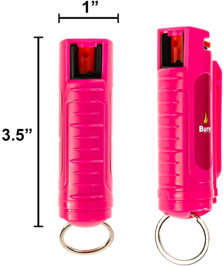 Police Stun Gun Burn Pepper Spray Combo Mujeres Hombres Autodefensa – 928 Rosa