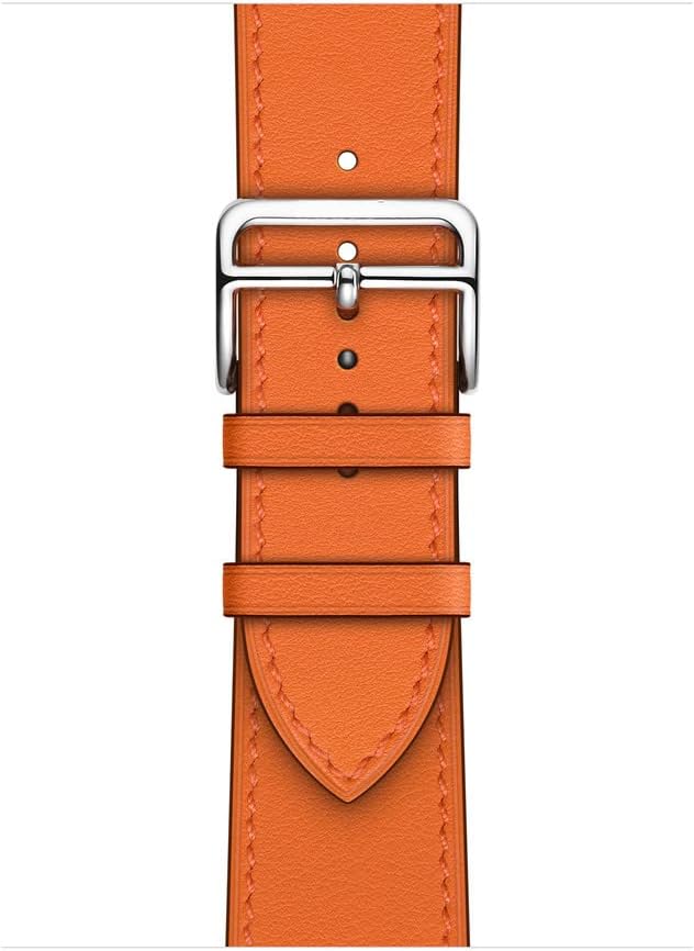 Sidart Correa de cuero de diseño suave de lujo compatible con Apple Watch Series Ultra 8 7 6 5 4 3 2 1 SE, 1.496 pulgadas, 1.575 pulgadas, 1.614