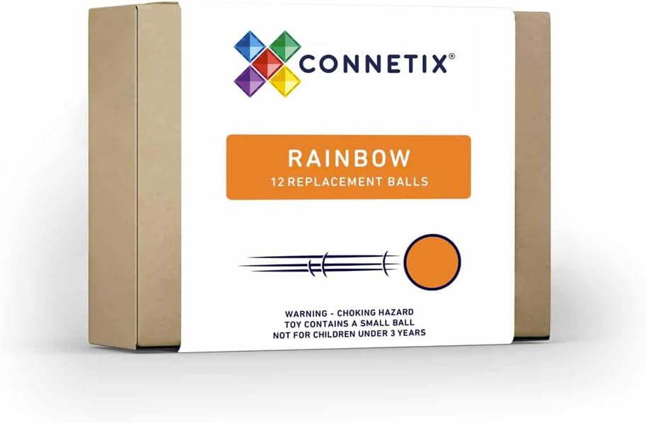 Connetix – Paquete de 12 bolas arcoíris