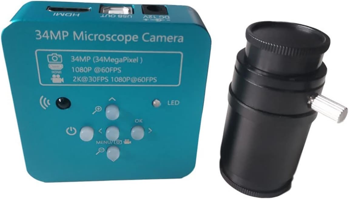 Accesorios de microscopio digital de mano 34MP HDMI USB 1080 p H_D industria estéreo microscopio cámara 60FPS CMOS adaptador de microscopio