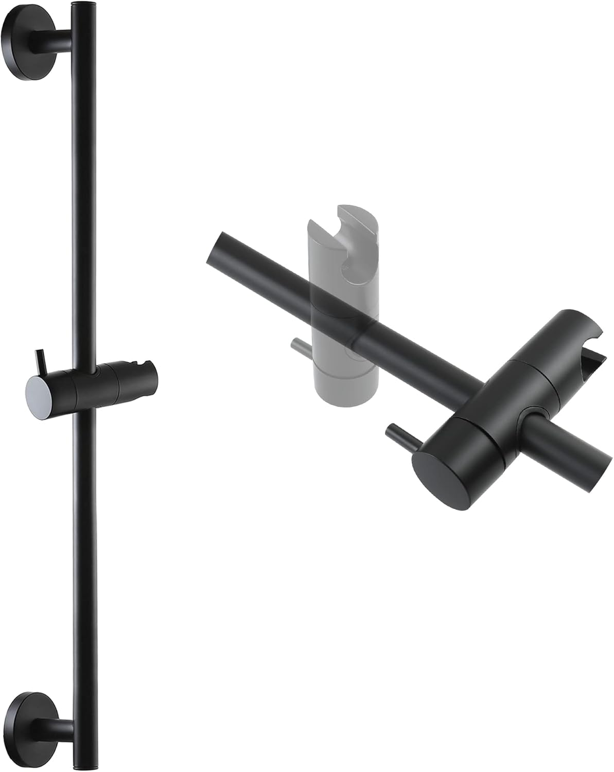 Barra deslizante de ducha de mano para montaje en pared, barra deslizante de ducha de mano, altura ajustable, rociador de ducha de 26 pulgadas,