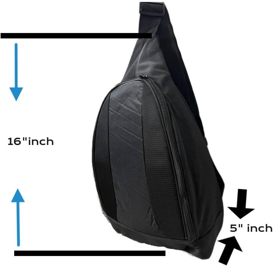 Mochila mediana ligera para hombro y pecho para hombres y mujeres, universal (12 x 5 x 16 pulgadas), compatible con laptop, teléfonos inteligentes,