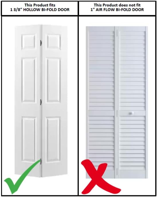 Kit de reparación de herrajes para puerta doblada, incluye buje adaptable para puerta pivote de 716″ a 38″