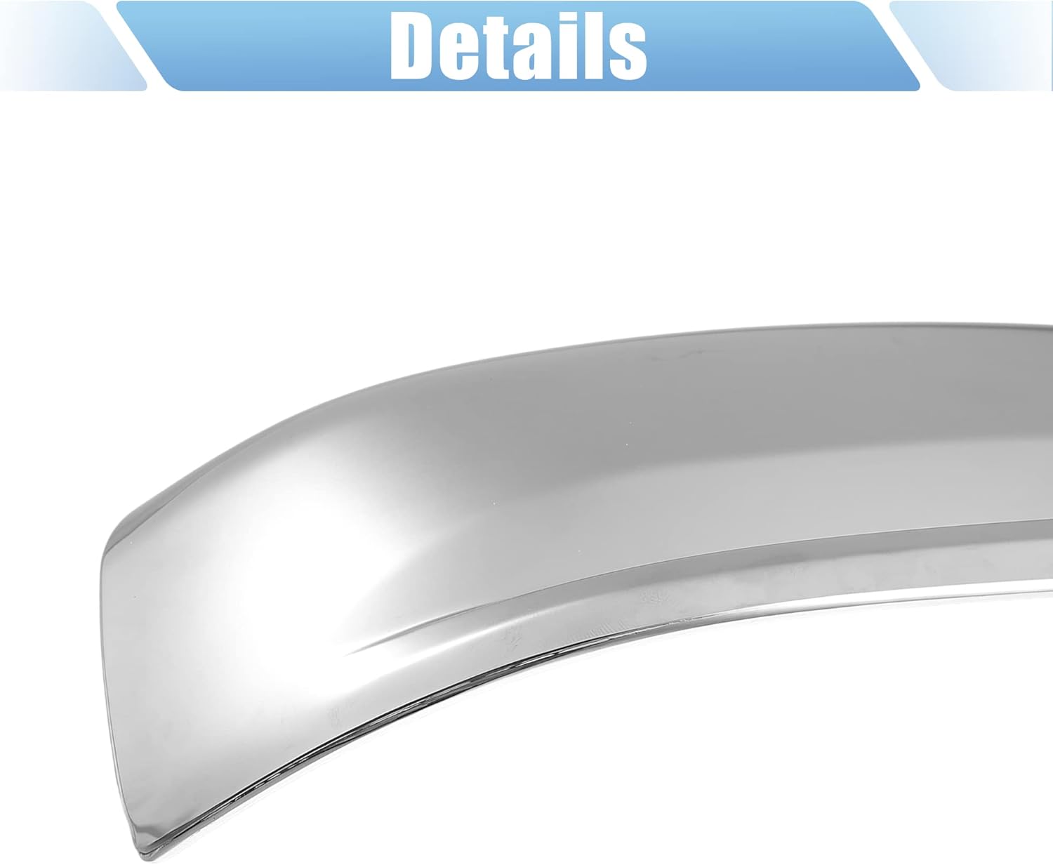 X AUTOHAUX 1 par exterior triple cromado superior medio espejo cubierta tapa Trim superposición para Chevrolet Malibu 2013 2014 2015