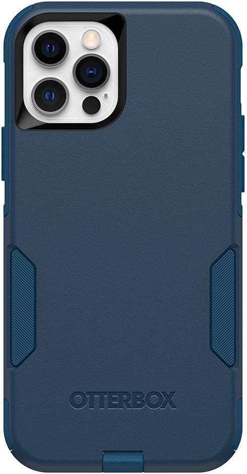 OtterBox Commuter Series – Funda para iPhone 12 y iPhone 12 Pro (solo con paño de limpieza, embalaje no minorista), diseño a medida (azul)