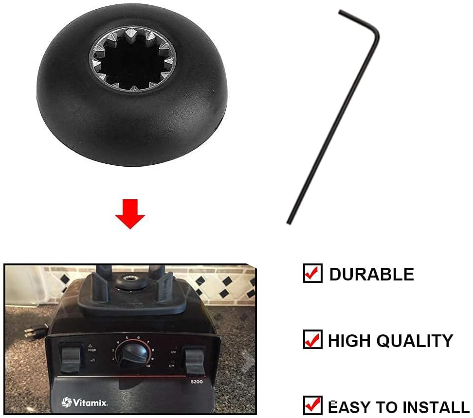 Conjunto de cuchilla con kit de zócalo de accionamiento Piezas de repuesto para Vita-Mix 1151 1152 Wet Blade Fit 5200