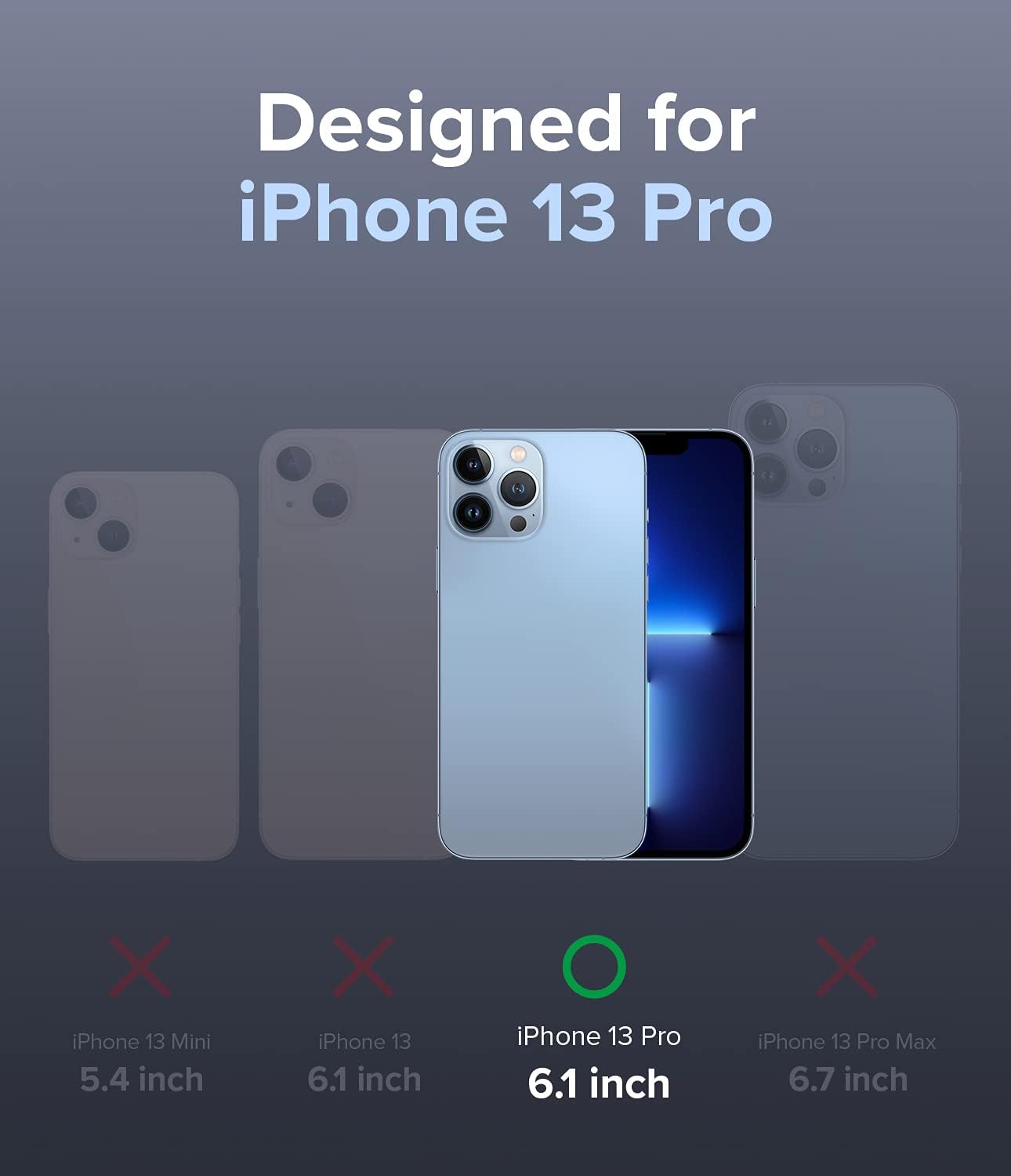 Ringke Funda compatible con iPhone 13 Pro, Air-S tipo silicona a prueba de golpes, flexible, mate, TPU fina, protección completa para teléfono de