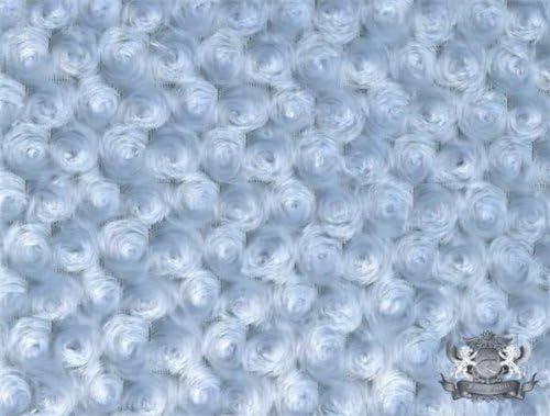 Minky Rosebud – Tela azul claro de The Yard