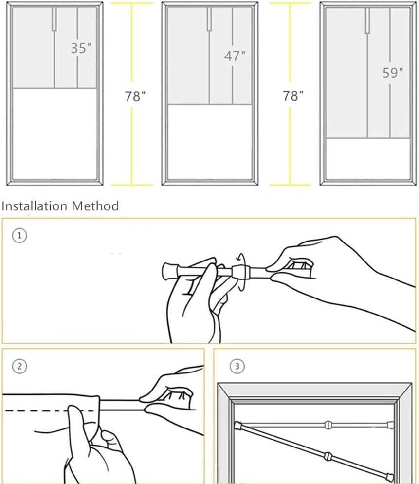 Leowefowa Noren – Cortina de puerta de estilo japonés, para tratamiento de ventana, poliéster impreso con ondas de agua para privacidad, panel