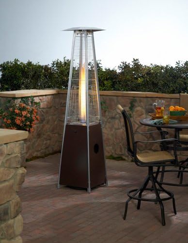 Reemplazo de tubo de vidrio para calentadores de patio estilo pirámide de 4 lados altos  Reemplazo de tubo de vidrio de cuarzo (2 piezas) con anillo