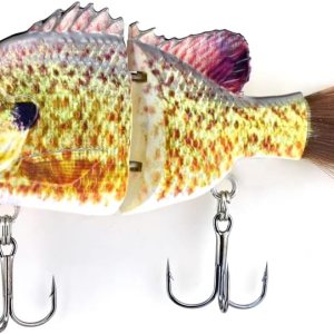 ODS Glide Bait – Cebo artificial biónico articulado con cola de fibra, pez azul ODS Glide Bait – Cebo artificial biónico articulado con cola de fibra, pez azul