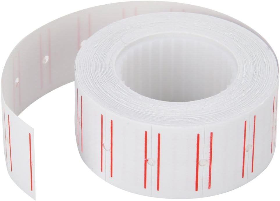 MFLABEL 12 Rollos 7200pcs Etiquetas Blancas Precio Pistola para Mx-5500