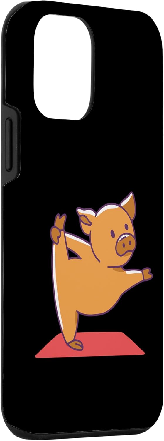 iPhone 12 mini pig yoga pose funny Case