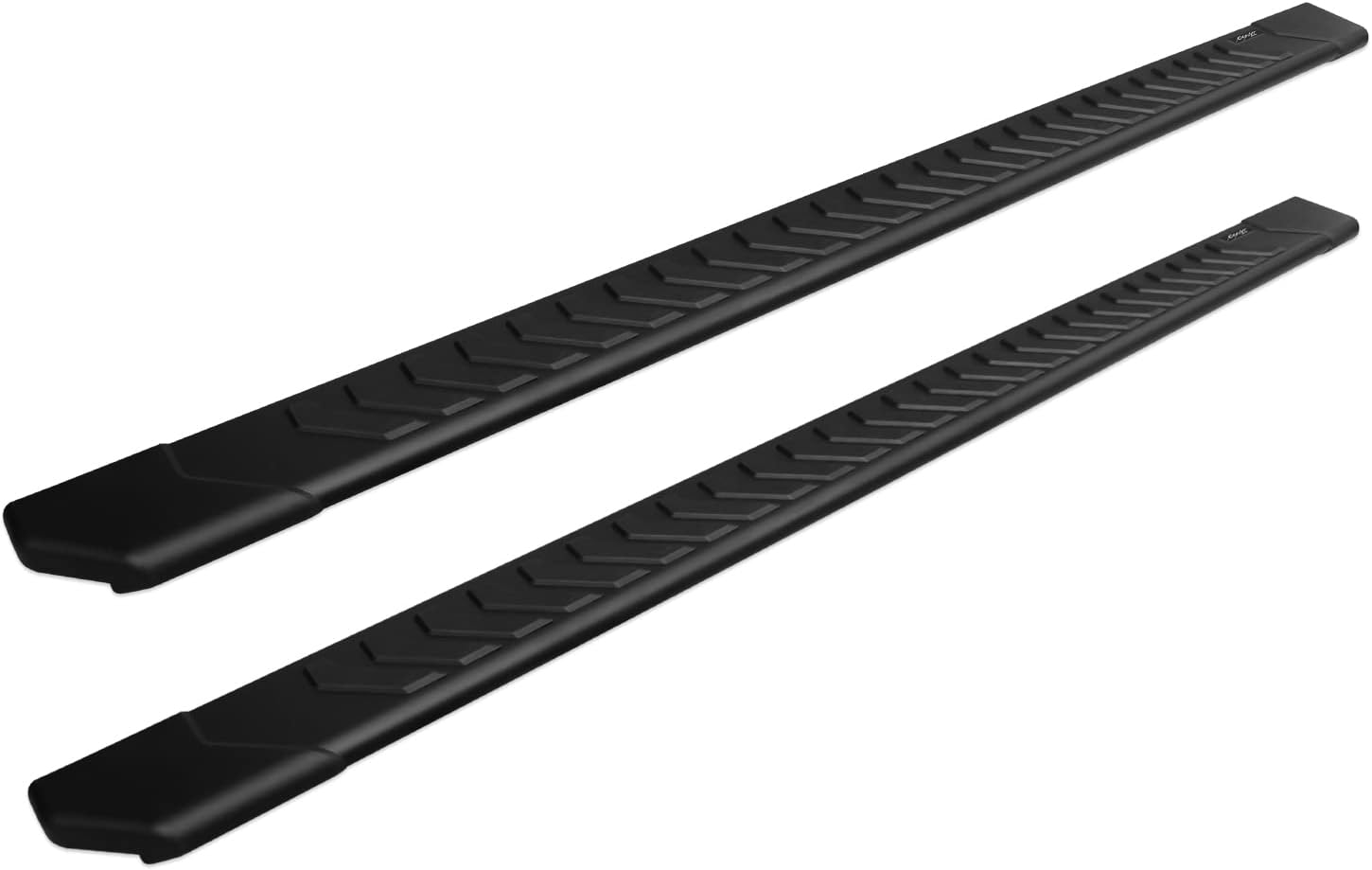 Raptor Series Estribos escalones 5 pulgadas estilo OEM pisada completa aluminio negro para cabina extendidadoble 07-18 SilveradoSierra 1500 07-19