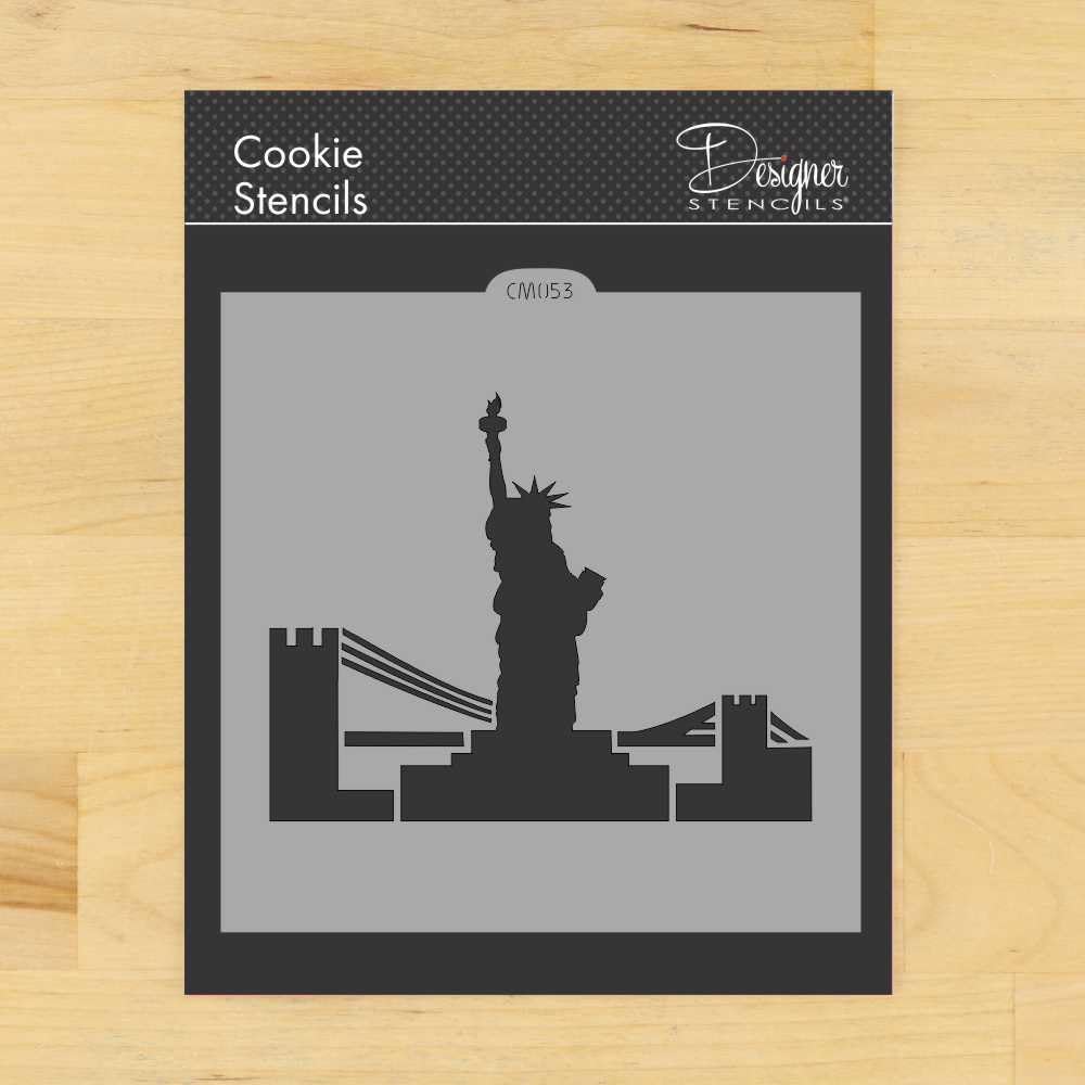 Plantilla de galletas y manualidades de estatua de la libertad de Designer Stencils