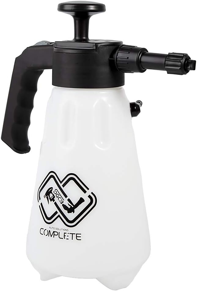 SGCB Bomba de lavado de autos de 2.0 L, pulverizador de espuma de presión portátil de una sola mano, pulverizador de espuma gruesa para automóvil,