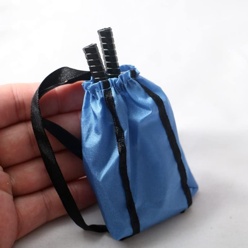 Accesorios de decoración de casa de muñecas, simulación de casa de muñecas 112, juego de 4 piezas de mini tenis con bolsa