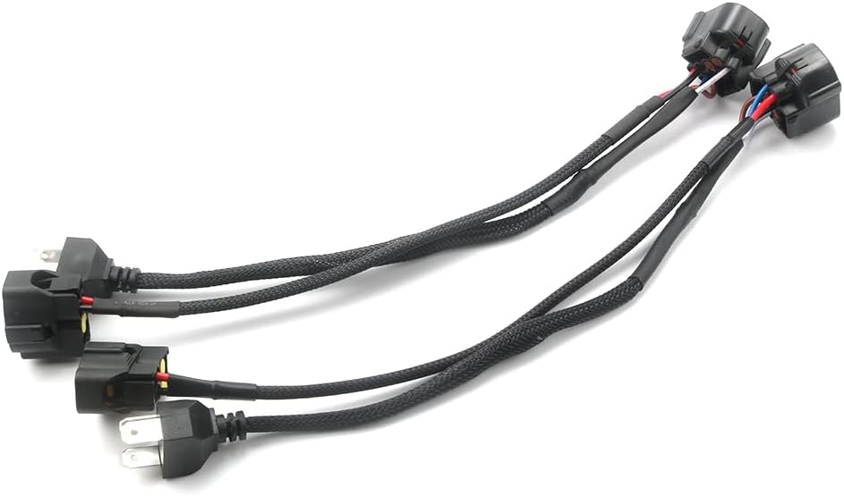 Compatible con arnés de conversión de faros delanteros LED OEM Toyota Tundra con arnés adaptador DRL 2014-2019 (con arnés de alimentación DRL)