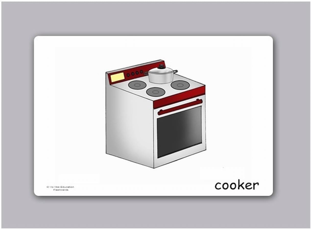 Utensilios de cocina Tarjetas Flash en inglésTarjetas de vocabulario Picture para el aprendizaje de idiomasperfecto para niños, niños, niños y